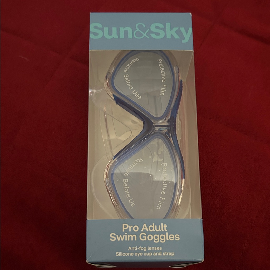 Blue Swim Goggles